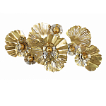 Панно настенное Blank Sheet Golden Flower варинант исполнения - 1 | Loft Concept в Казани