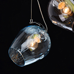 Люстра каскадная с 5-ю разноцветными стеклянными плафонами Kaleido варинант исполнения - 6 | Loft Concept в Казани