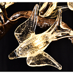 Люстра в виде золотой ветки с цветами и птичками Marvelous Garden варинант исполнения - 11 | Loft Concept в Казани