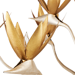 Люстра с плафонами в виде цветов Golden Bird of Paradise варинант исполнения - 1 | Loft Concept в Казани