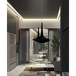 Подвесной вязаный черный светильник «Лампа Марракеша» варинант исполнения - 4 | Loft Concept в Казани