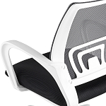 Офисное кресло с основанием из белого пластика Desk chairs Black варинант исполнения - 7 | Loft Concept в Казани