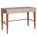 Стол письменный из массива бука с 2-мя ящиками бежевый Wenge Light варинант исполнения - 1 | Loft Concept в Казани