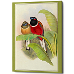 Постер на холсте с изображением птиц Blooming Birds Poster варинант исполнения - 6 | Loft Concept в Казани