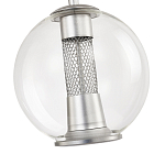 Подвесной светильник с плафоном в форме шара Inner Gleam Orb silver варинант исполнения - 5 | Loft Concept в Казани