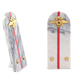 Сувенир Погон МВД из натурального камня мрамор Souvenir Epaulets варинант исполнения - 2 | Loft Concept в Казани