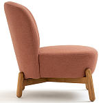 Кресло на деревянных ножках Olguin Pink Chair варинант исполнения - 3 | Loft Concept в Казани
