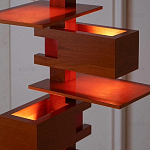 Торшер с каркасом из множества полок Links варинант исполнения - 2 | Loft Concept в Казани