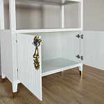 Стеллаж со стеклянными полками Elsa Dreams White варинант исполнения - 4 | Loft Concept в Казани