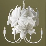Люстра белая в виде цветков шиповника White Rosehip Flower варинант исполнения - 3 | Loft Concept в Казани