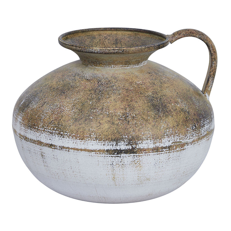 Ваза металлическая с ручкой Bygone Era  в Казани | Loft Concept 