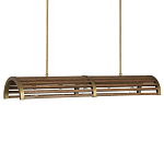 Люстра линейная полукруглой формы Wooden Horseshoe варинант исполнения - 4 | Loft Concept в Казани