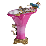Ваза розового цвета из фарфора с птичкми и цветущими ветвями Garden of Eden варинант исполнения - 2 | Loft Concept в Казани