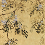 Обои ручная роспись Silk Tree Original colourway on Gold Bullion gilded paper варинант исполнения - 1 | Loft Concept в Казани