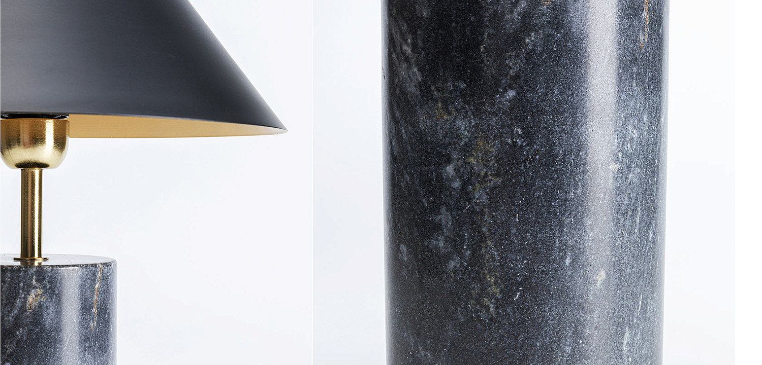 Настольная лампа из темно-синего мрамора - Loft-Concept в Казани