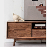 Тумба под телевизориз массива дерева TV Stand made of Walnut Wood варинант исполнения - 3 | Loft Concept в Казани