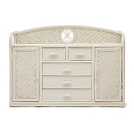 Комод из натурального ротанга Weavella белый варинант исполнения - 1 | Loft Concept в Казани