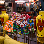 Декоративная статуэтка Yayoi Kusama Flowers that Bloom at Midnight Pink варинант исполнения - 4 | Loft Concept в Казани