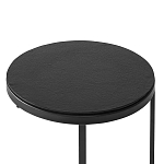 Кофейный столик круглый чёрный Compact Loft варинант исполнения - 3 | Loft Concept в Казани