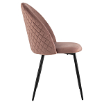 Мягкий стул в велюре пыльно-розового цвета Miruna Chair варинант исполнения - 5 | Loft Concept в Казани