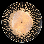 Бра с белым рельефным плафоном и стеклом с рисунком FLOW варинант исполнения - 1 | Loft Concept в Казани