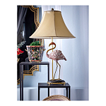 Настольная лампа с абажуром Розовый Фламинго Porcelain Flamingo Lamp варинант исполнения - 2 | Loft Concept в Казани