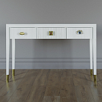 Дизайнерский Письменный стол Elsa Dreams White с тремя ящиками варинант исполнения - 1 | Loft Concept в Казани
