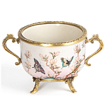 Фарфоровая чаша с бронзовыми элементами Eden Garden варинант исполнения - 1 | Loft Concept в Казани