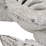 Статуэтка краб с детализированной текстурой в белом цвете Marine Accessories варинант исполнения - 3 | Loft Concept в Казани