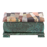 Шкатулка с мозаикой из натуральных камней Stone Casket варинант исполнения - 4 | Loft Concept в Казани