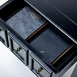 Черная тумба с выдвижным ящиком Monica варинант исполнения - 4 | Loft Concept в Казани