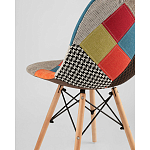 Пластиковый стул на ножках из массива бука Eames Пэчворк варинант исполнения - 3 | Loft Concept в Казани