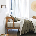 Кровать из массива дуба с пружинным блоком Mateta варинант исполнения - 8 | Loft Concept в Казани