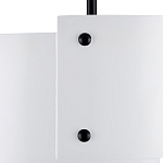 Потолочный светильник круглый светодиодный Semicircular White Panels белый варинант исполнения - 1 | Loft Concept в Казани