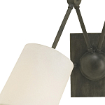 Бра с двумя тканевыми абажурами в форме цилиндра Prerequisites варинант исполнения - 1 | Loft Concept в Казани