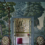 Обои ручная роспись Malmaison Special Colourway on Auguste scenic paper варинант исполнения - 2 | Loft Concept в Казани