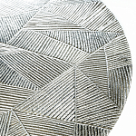 Кофейный столик с рельефной столешницей из металла Aplika Silver варинант исполнения - 2 | Loft Concept в Казани