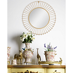 Зеркало круглое настенное в металлической оправе Modern Mirror Space варинант исполнения - 4 | Loft Concept в Казани