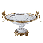 Чаша из прозрачного стекла с рельефным ободком и фигурками стрекоз Eden Garden варинант исполнения - 1 | Loft Concept в Казани