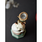 Подсвечник в виде кошки из фарфора с бронзовыми элементами Paradise Cat варинант исполнения - 6 | Loft Concept в Казани