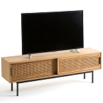 ТВ-тумба с плетеным декором Tate Wicker TV Stand варинант исполнения - 6 | Loft Concept в Казани