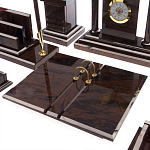 Настольный письменный набор из природного камня обсидиана с декором в виде Коня Team leader варинант исполнения - 4 | Loft Concept в Казани