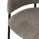 Стул полукруглый с каркасом из металла и мягким сиденьем и спинкой Soft Chenille варинант исполнения - 2 | Loft Concept в Казани