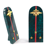 Сувенир Погон МВД из натурального камня змеевик Souvenir Epaulets варинант исполнения - 3 | Loft Concept в Казани