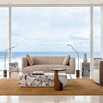 Приставной столик из массива дерева Walnut варинант исполнения - 8 | Loft Concept в Казани