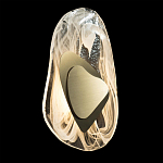 Бра овальное из стекла с золотым элементом Flow Texture  варинант исполнения - 3 | Loft Concept в Казани