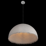 Подвесной светильник в форме купола белого цвета с ажурной бахромой Tactile Line варинант исполнения - 5 | Loft Concept в Казани