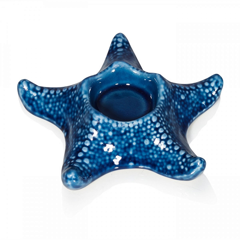 Подсвечник Blue Seaward Синий в Казани | Loft Concept 