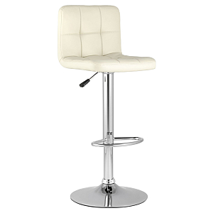 Барный стул с сиденьем молочного цвета Honory