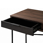 Стол рабочий в стиле лофт с ящиком и нишей для хранения Urban Style Space 2 варинант исполнения - 4 | Loft Concept в Казани